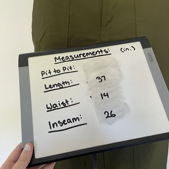 A New Day Womens Olive Green High-Waisted Pants Size 6 casual comfortable pocket - Picture 6 of 8